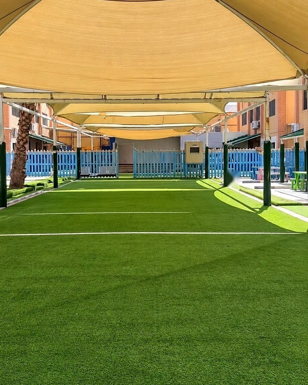 Shaded Sports Field at Al-Nasr International School